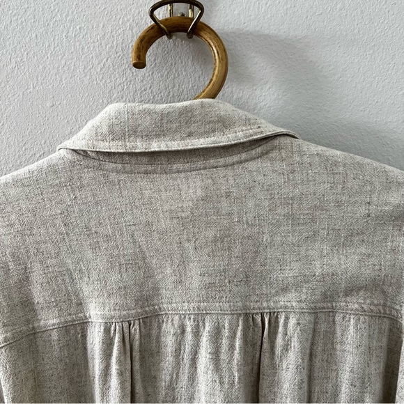 The Lullaby Club Natalie Wrap Dress in Oat - Picture 6 of 9